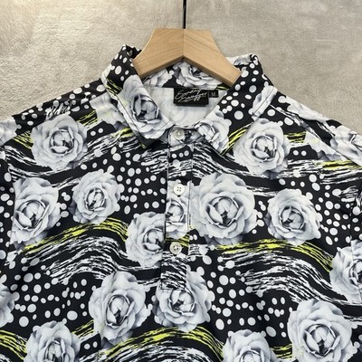 Sunday Swagger Shirt Mens M Golf Stretch Performance Floral