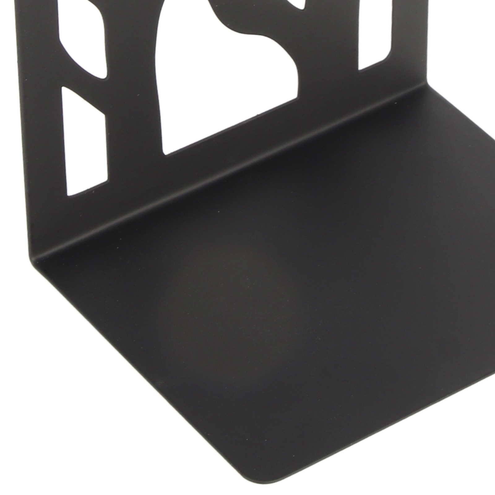 ✿ 4Pcs Bookends Metal Desk Book Ends Simple Decorative Stopper Storage Bracket