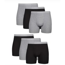Hanes Comfort Flex Men's M 6 Pack Cotton Moisture Wicking Boxer Briefs N2-33