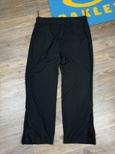 Vintage Mens Prada Light Cotton Ankle Zip Black Pant Size 52