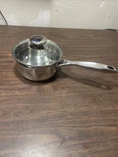 Wolfgang Puck Bistro Collection 1 QT Saucepan w/Glass Lid Stainless Steel