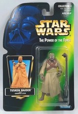 1996 Star Wars POTF TUSKEN RAIDER Gaderffii Collection 2 Green Card Kenner NEW