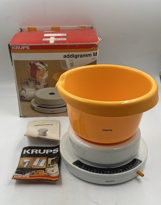 Krups Addigramm M 844 Küchenwaage Vintage Orange OVP Anleitung Top Zustand