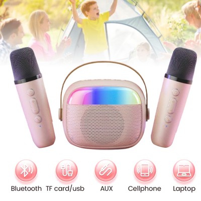 Karaoke Maschine Karaoke Anlage mit 2 Mikrofonen Bluetooth Ultra High Definition