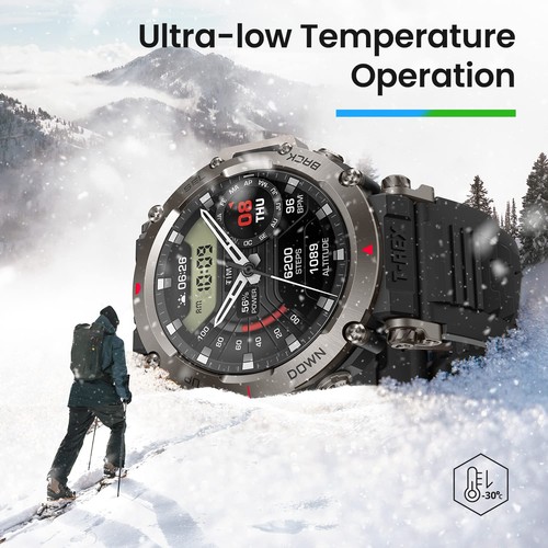 Amazfit T-Rex Reloj Inteligente Ultra Táctico para Hombre 47mm, Grado Militar Deportes - Imagen 8 de 11