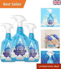 750ml Daily Shower Shine - 3 Bottles of No Rinse, Limescale Preventing Spray 21.32 per litre