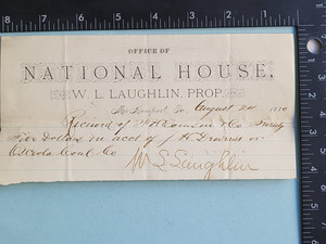 original Osceola Coal history Pennsylvania document paper National House c.1880