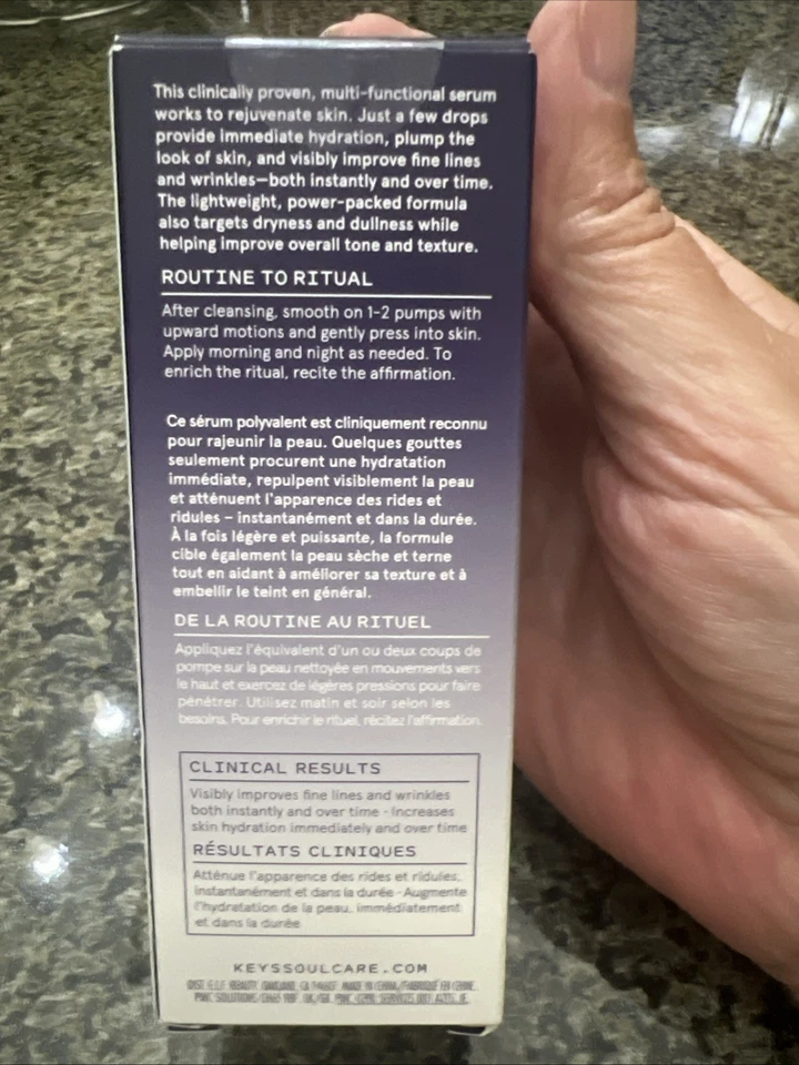 Keys Soulcare Truly Becoming Suero Péptido Multi-Beneficio 1 FL Oz Tamaño Completo Nuevo en Caja Foto 3 de 4