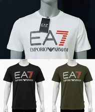 Men's  Emporio Armani EA7  short sleeve crew neck Cotton T-Shirt L, XL @Sale