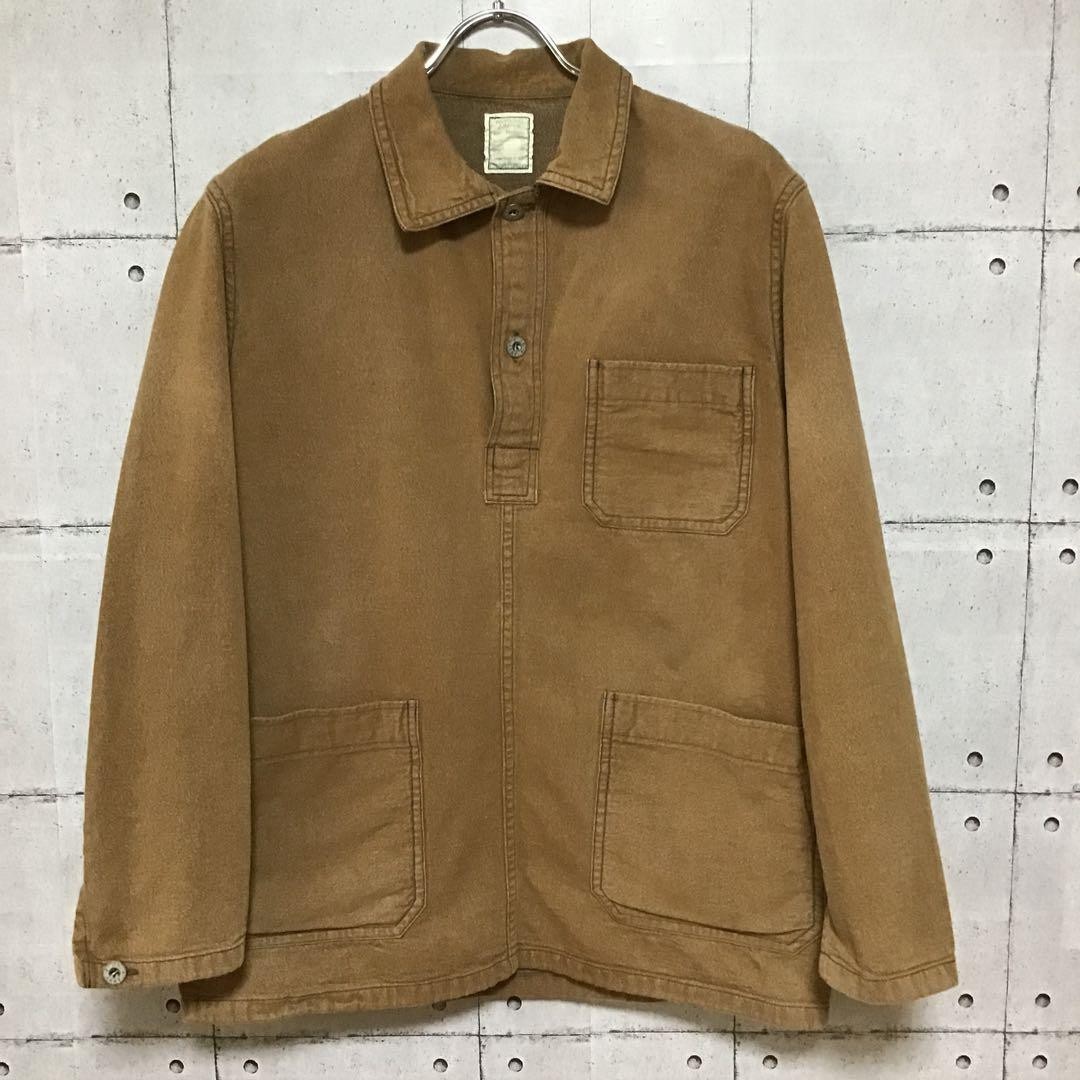 Buzz Rickson's Coverall Pullover Moleskin Brown M - image 10