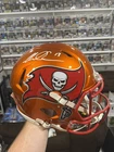Buccaneers Mike Evans Autographed Authentic Flash Orange Football Helmet BAS