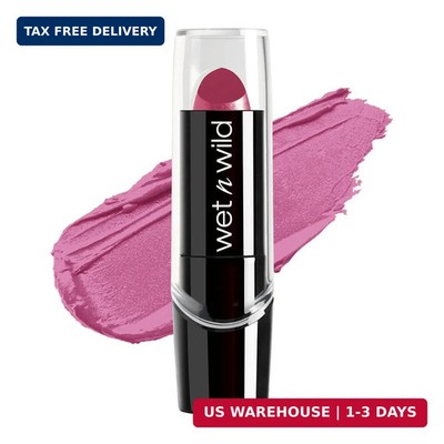 wet n wild Silk Finish Lipstick, Hydrating Rich Buildable Lip Color, Formulated