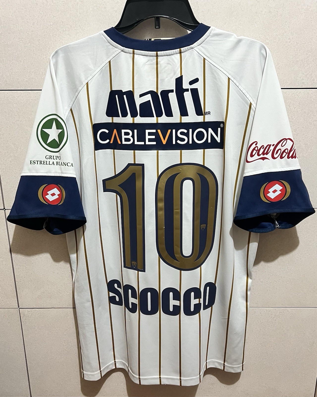 Pumas UNAM Jersey Lotto 2007 - 2008 Ignacio Scocco Liga MX