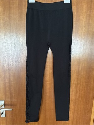 ElleNor Leggings Spitze schwarz Gr. 36