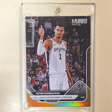 Topps Now Victor Wembanyama Spurs Nba Playoffs 279 Gold 50 Grade This Topps Now Victor Wembanyama Spurs Nba Playoffs 279 Gold 50 Grade This