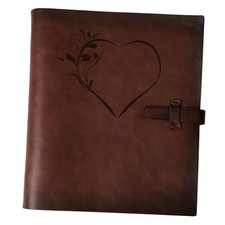 Photo Album 4x6 200 Photos, Genuine Leather Photo Albums with Writing Space