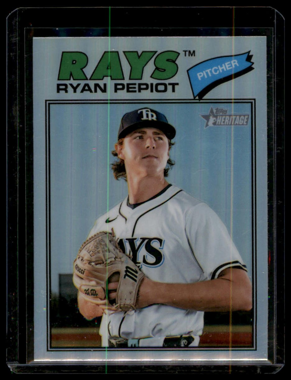 2026 Topps Heritage #34 Ryan Pepiot Chrome Refractors