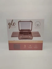Glo Tech Beauty Case with LED Mirror Pink New in Box