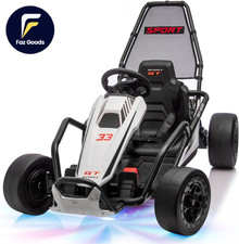 24V 8.5 MPH Electric Go Kart for Kids 400W Powerful Drift Kart W/Front EVA Wheel