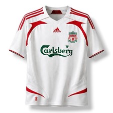 2007/08 ADIDAS Liverpool Soccer Jersey Football Shirt Men’s White Size XL