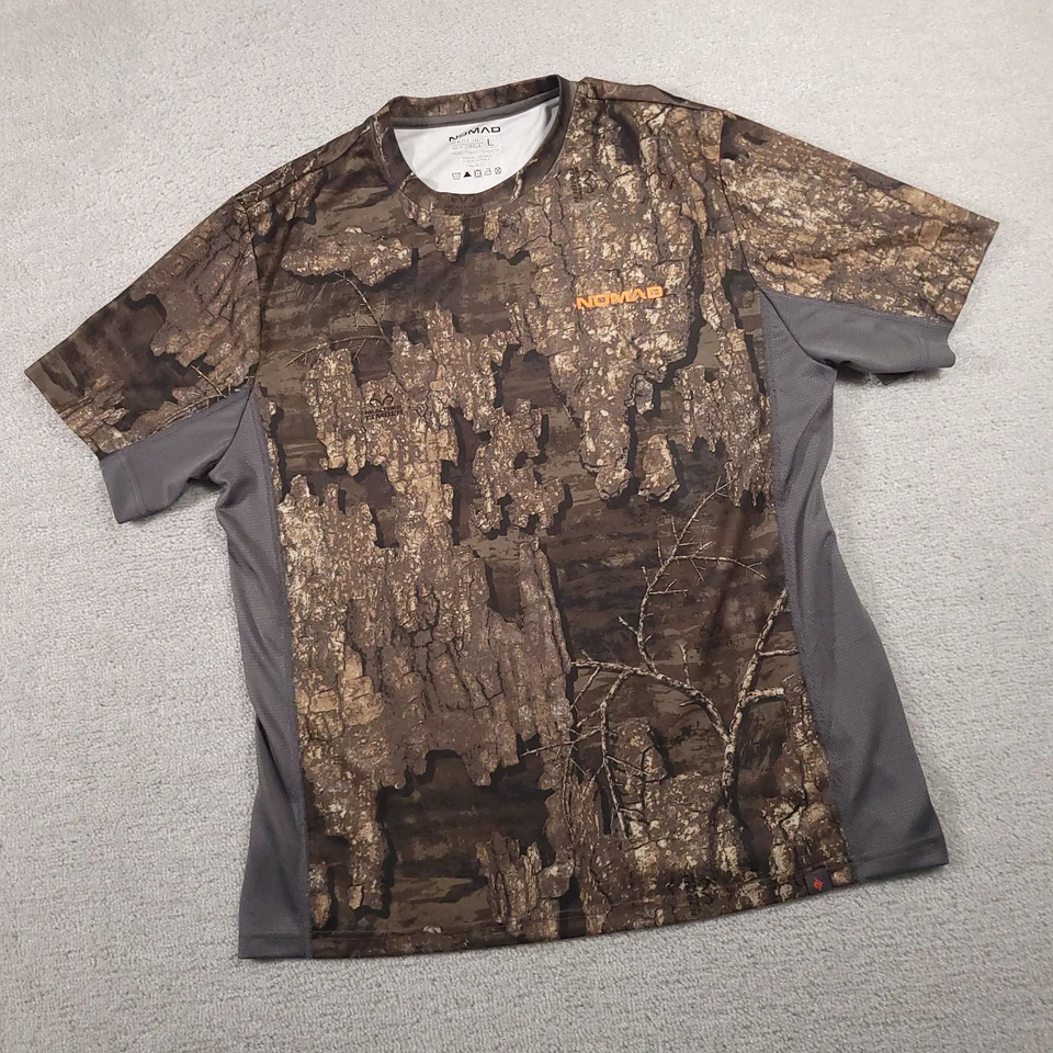 Nomad Camo T-Shirt Mens Large Real Tree Timber Breathable Outdoor - Image 2 of 4