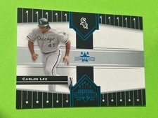 Carlos Lee 2005 Donruss Champions “Impressions” BLUE  #048/100