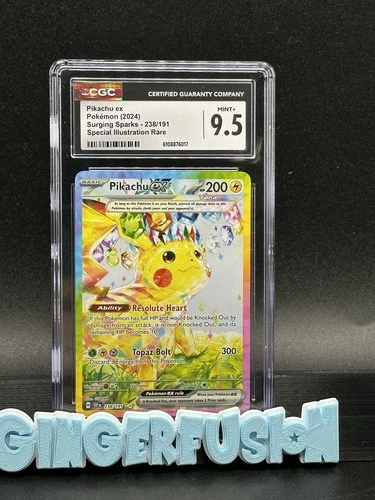 Pokémon 2024 Pikachu ex Surging Sparks 238/191 Special Illustration Rare CGC 9.5