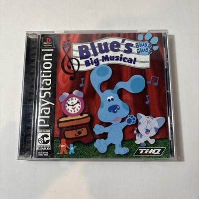 Blues Clues Big Musical (Sony Playstation 1, 2001) PS1 - Complete CIB - TESTED !