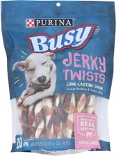 Purina, Busy Dog Treats Jerky Twists Small/Medium, 6.52 Ounce