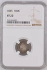 1845 H10c Seated Liberty Half Dime,   NGC VF 20