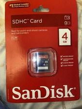 SanDisk 4GB Secure Digital High Capacity SDHC Card New Sealed