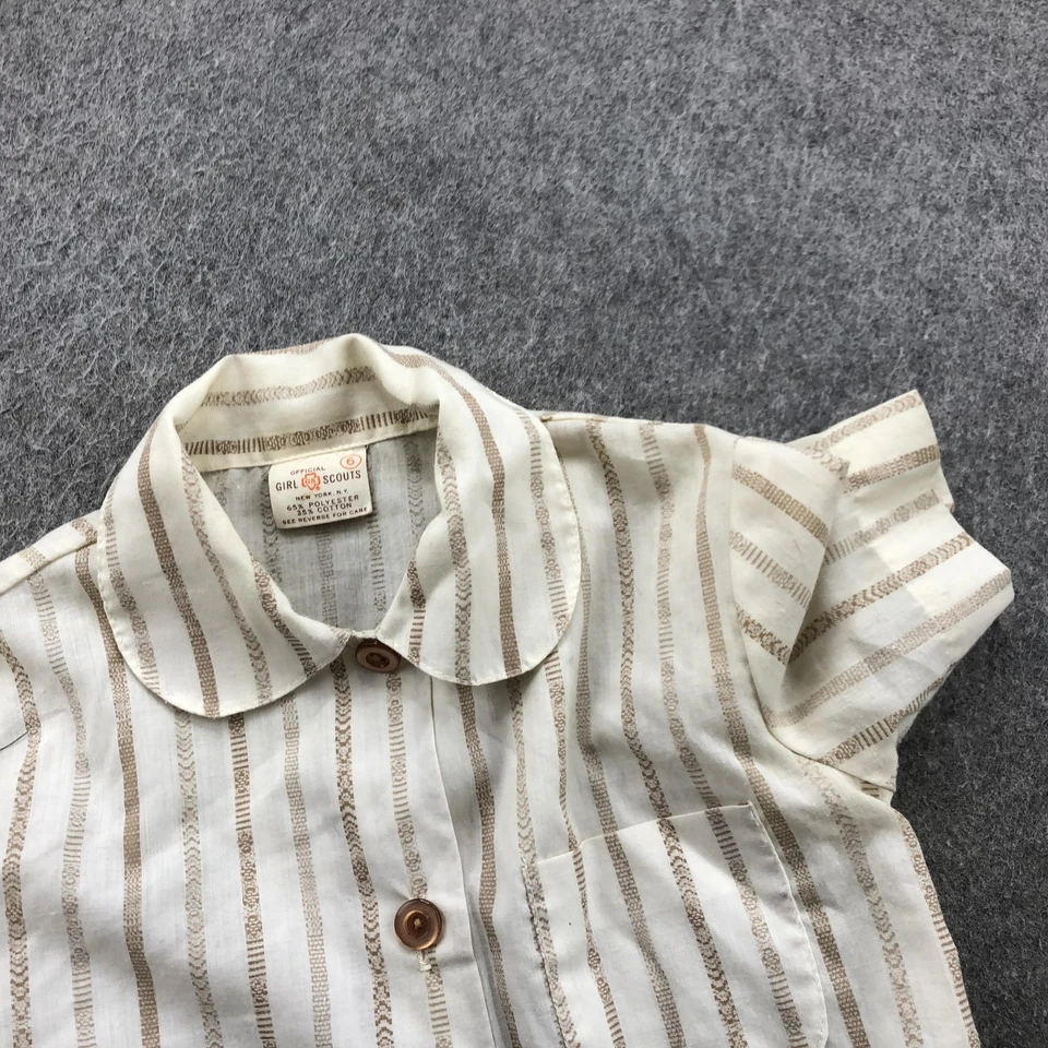 Lote de Uniformes Brownie Vintage Niñas Talla 6 Vestido Pantalones Camisa Sombrero Cinturón Foto 3 de 4