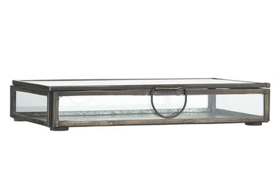 Ib Laursen - Glasbox Serviettenhalter Schmuckkasten Glas Dose Schwarz 0883-15 - Bild 1 von 4