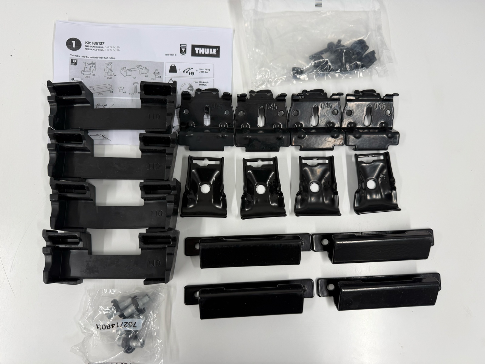 Thule Fitting Kit  6137 no box fits NISSAN X-Trail, 5-dr SUV, 21- + other