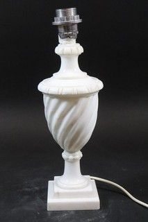 40cm Tischlampe Lampenfuß Alabaster Marmor (IB855)