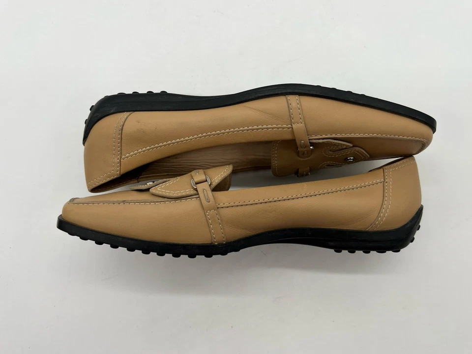 Tod's Mocasín Para Mujer Talla 41 EE. UU. 10.5 Cuero Marrón Informal Cómodo Zapatos Planos. Foto 2 de 4