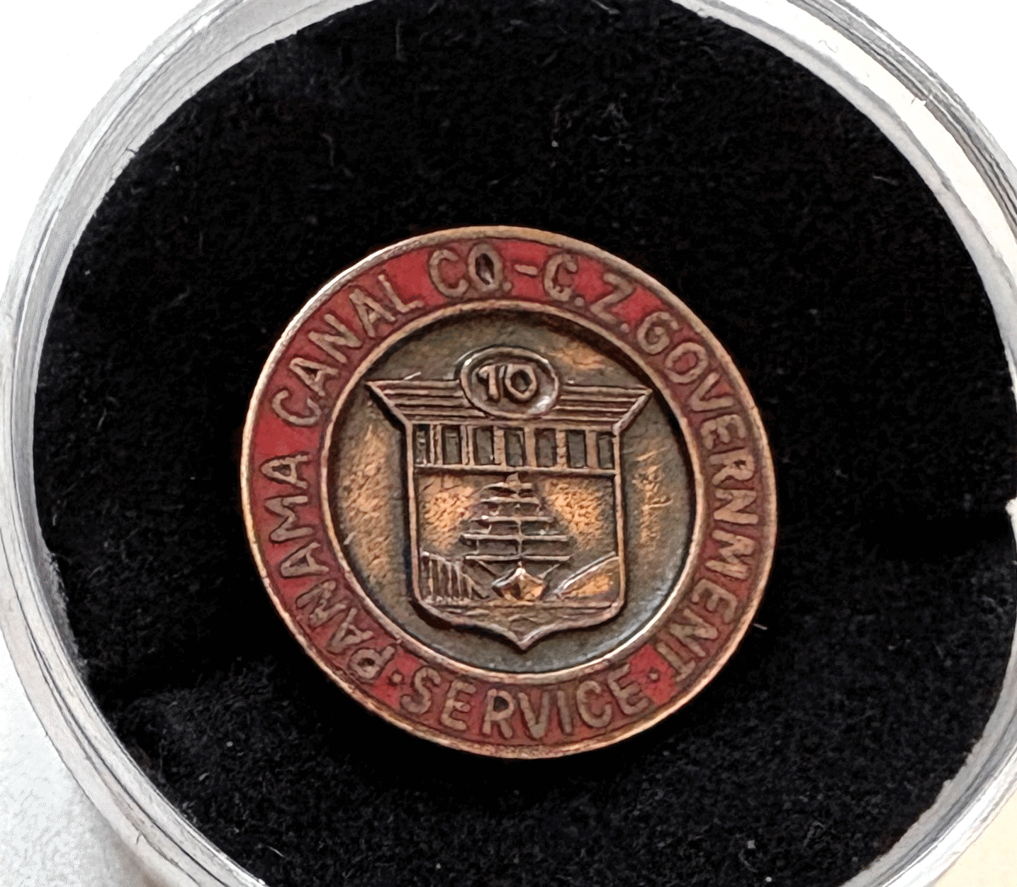 Vtg Employee Service Pin: PANAMA CANAL CO, CANAL ZONE GOVERNMENT ...