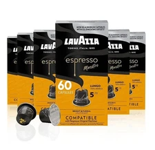Lavazza Espresso Lungo LIGHT ROAST Nespresso Original Compatible (60 Capsules)