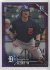 2016 Bowman Draft Chrome Top Prospects Purple Refractor 226/250 Mike Gerber 4z4