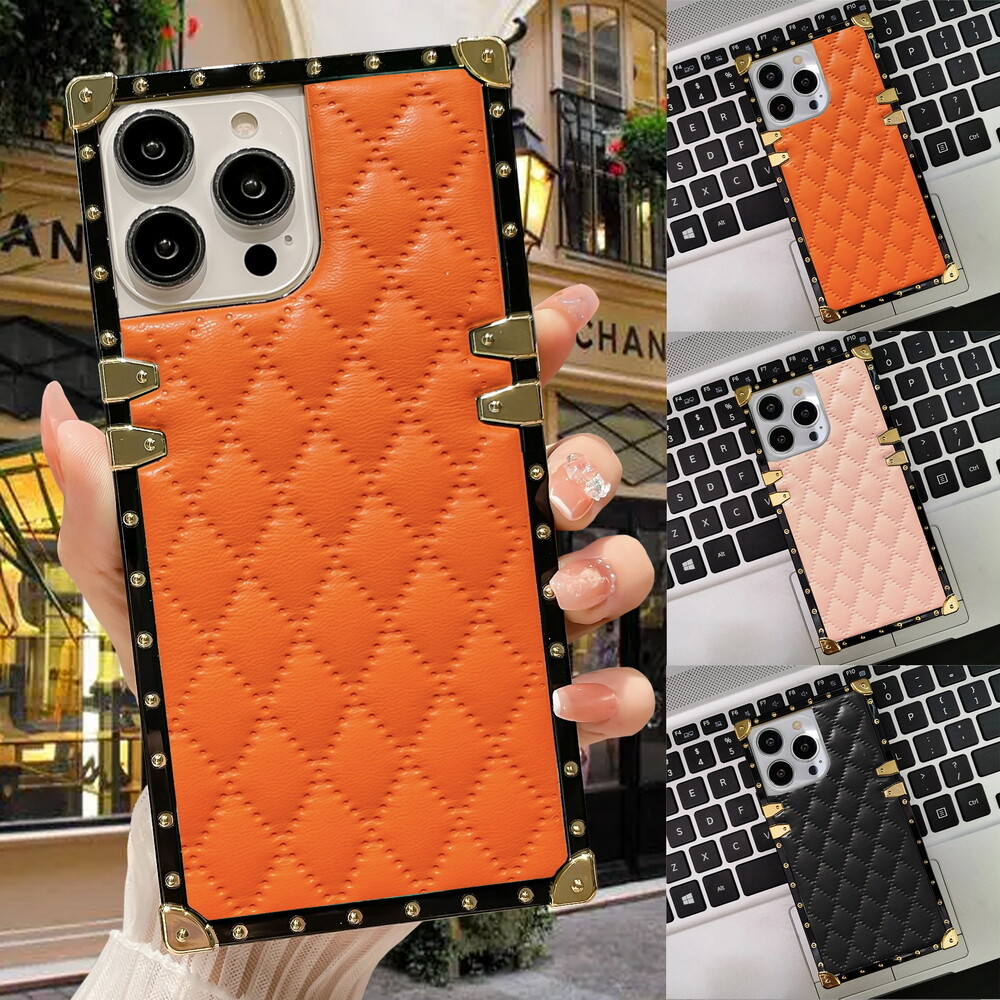 3D Down Jacket CC Style Leather TPU Trunk Phone Case Cover for iPhone Samsung