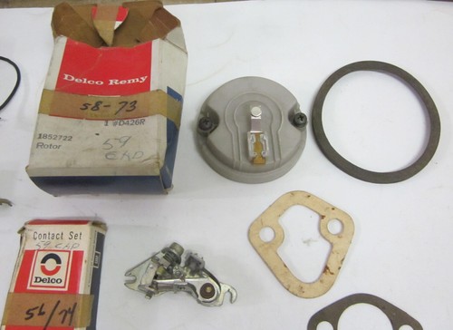 1950's - 1960's Cadillac Delco NOS Condensor Contact Set Rotor Distributor Lot - Picture 4 of 4