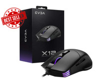 Gaming Mouse, 8K Wired, Dual Sensor, RGB, 8 Buttons, Lightweight, Black