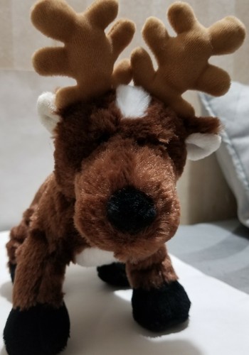 GANZ Webkinz Reindeer 9" Pet Plush HM137 Stuffed Animal Toy Christmas Seasonal - Picture 7 of 10