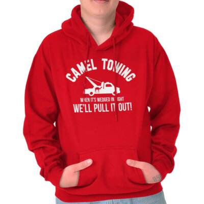 Camel Towing Funny Camel Toe Gym Workout Mens Hooded Sweatshirts Hoodie Tops
