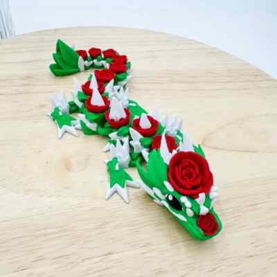 Rose Dragon 3D Printed Valentine s Day