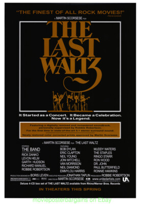the band last waltz (RAREオリジナルポスター!!)