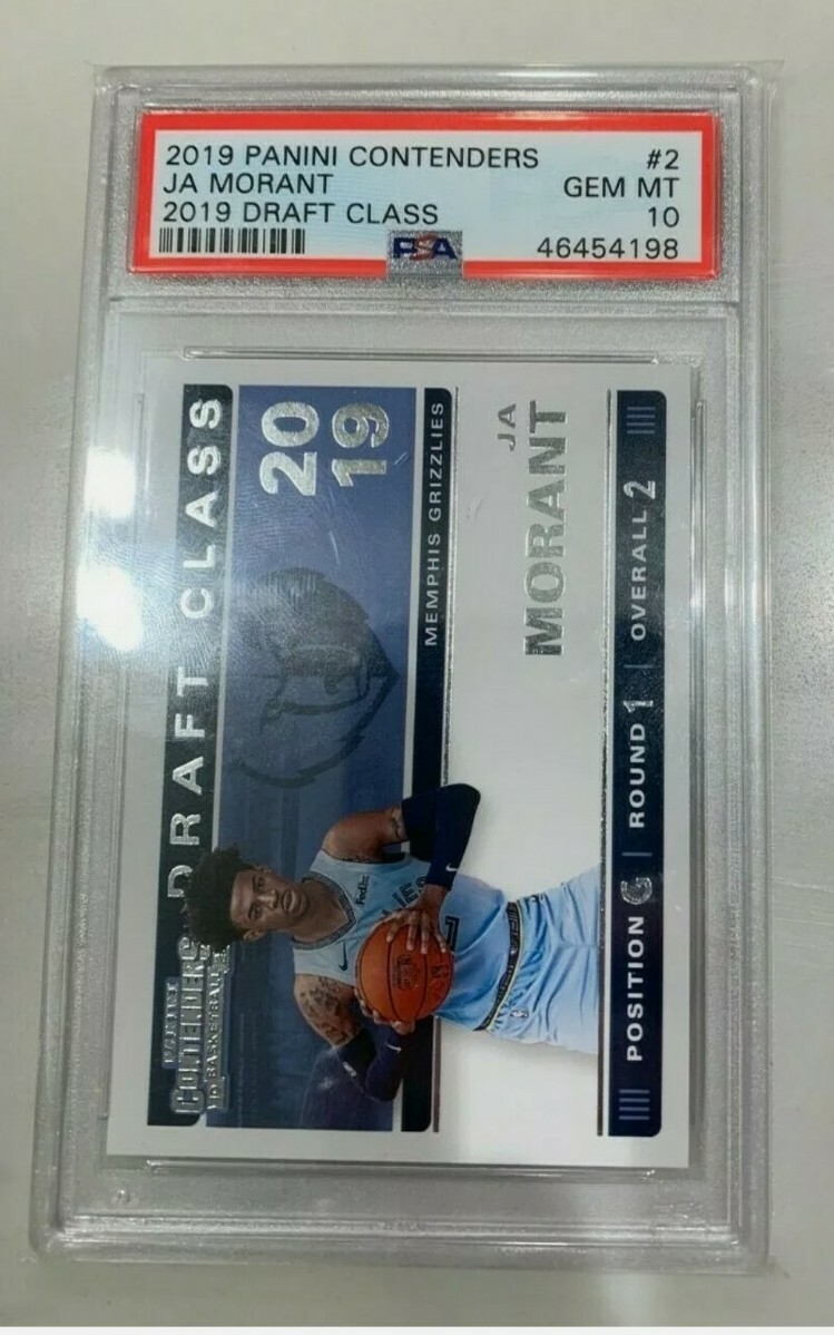 2019-20 Panini Contenders Ja Morant RC Rookie PSA 10 ON FIRE 🔥