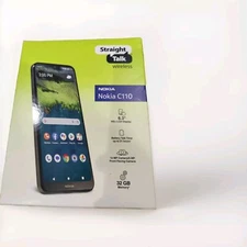 New & Sealed - Straight Talk Nokia C110, 32GB, Grey  Prepaid Smartphone FreeShip