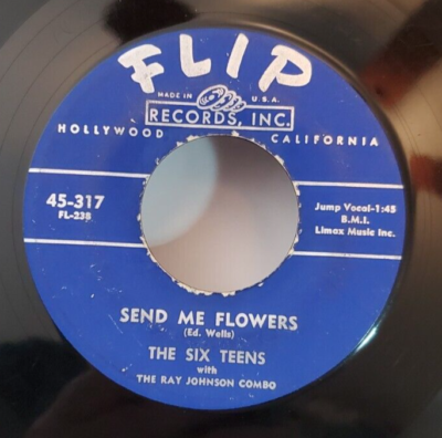 Six Teens SEND ME FLOWERS / AFAR INTO THE NIGHT (DOO WOP 45) #317