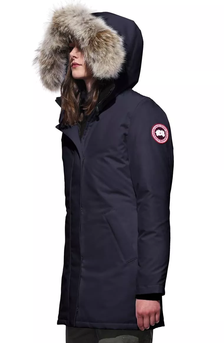 Gezamenlijke selectie middag storm Canada Goose &#039;Victoria&#039; Parka Admiral Blue Down Fur Parka Coat  Size XS 3037L | eBay